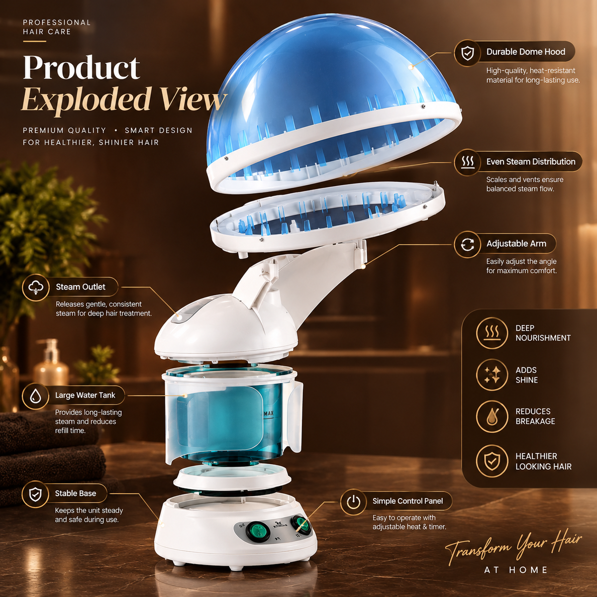 Facial Steamer & Hair Care Device