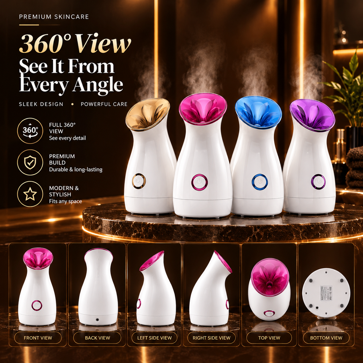3-in-1 Nano Ionic Facial Steamer