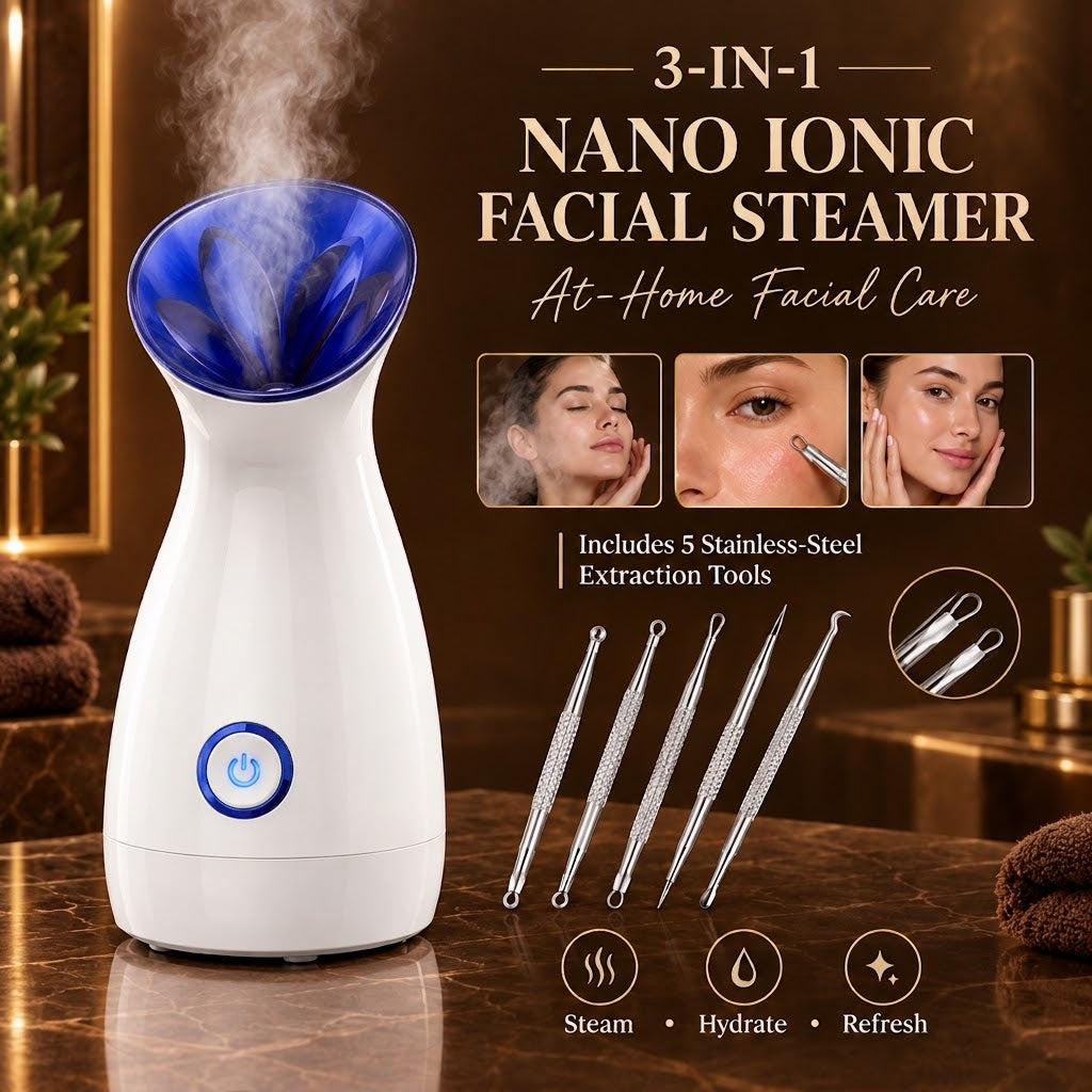 3-in-1 Nano Ionic Facial Steamer
