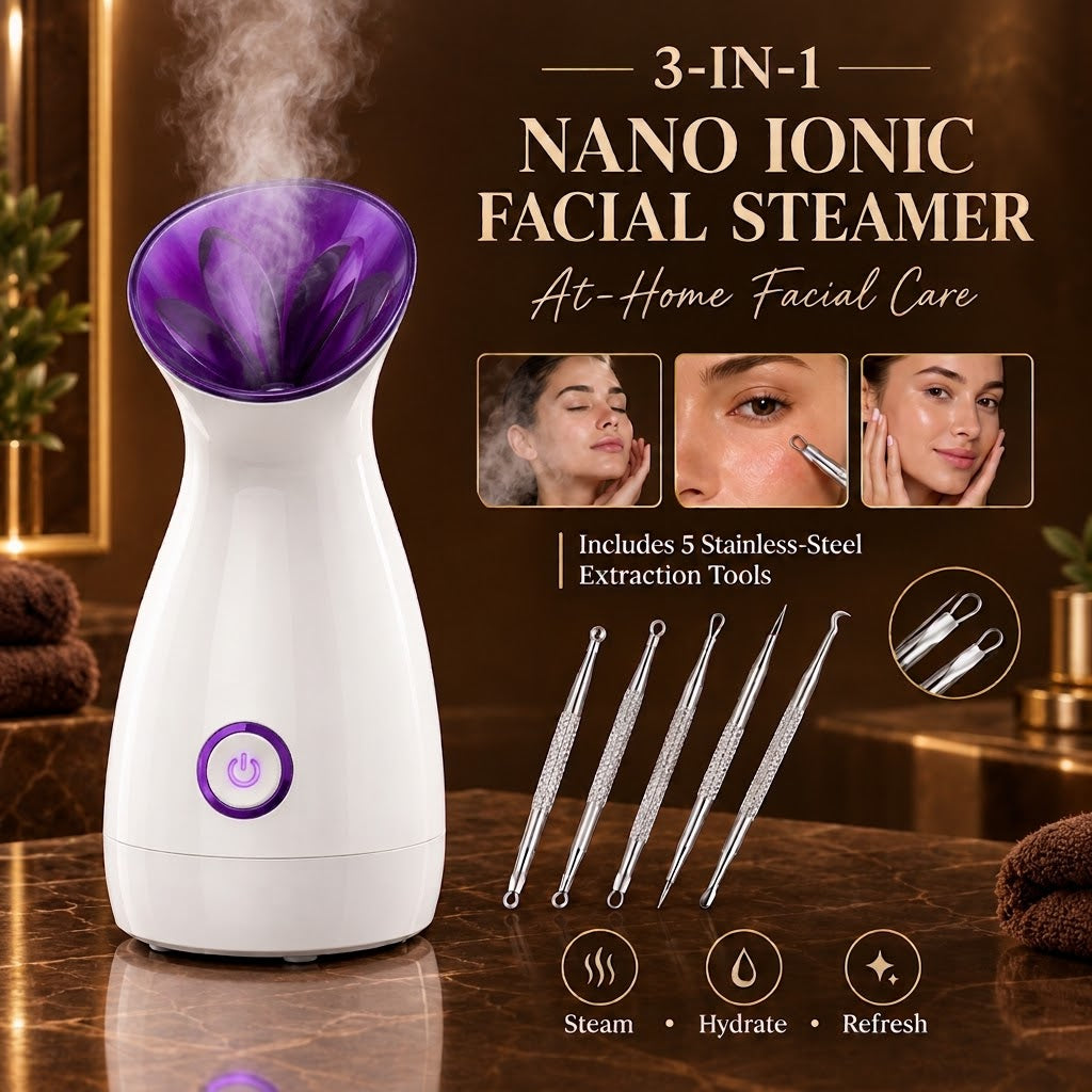 3-in-1 Nano Ionic Facial Steamer