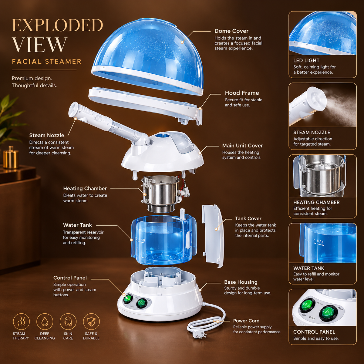 Nova Hair Steamer & UV Ozone Facial Steamer