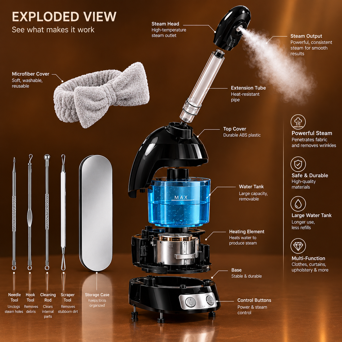 Facial Steamer for Facial Deep Cleaning