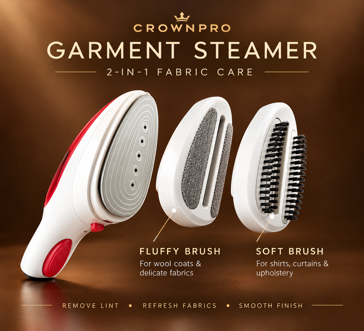 CrownPro-Portable Fabric Steamer & Iron